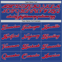 Загрузить изображение в средство просмотра галереи, Custom Royal Red-White Authentic Throwback Basketball Jersey