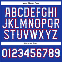 Load image into Gallery viewer, Custom Royal White-Red Authentic Baseball Jersey