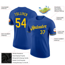 Load image into Gallery viewer, Custom Royal Gold Performance T-Shirt