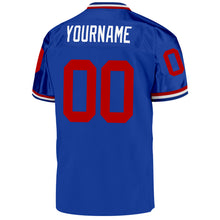 Загрузить изображение в средство просмотра галереи, Custom Royal Red-White Mesh Authentic Throwback Football Jersey