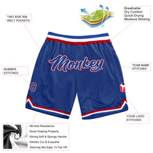 Charger l'image dans la galerie, Custom Royal Royal-Red Authentic Throwback Basketball Shorts
