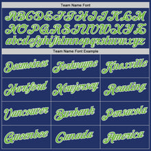 Load image into Gallery viewer, Custom Stitched Royal Neon Green-White Sports Pullover Sweatshirt Hoodie