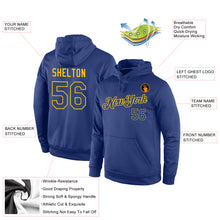 Загрузить изображение в средство просмотра галереи, Custom Stitched Royal Royal-Gold Sports Pullover Sweatshirt Hoodie