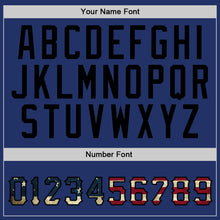 Load image into Gallery viewer, Custom Stitched Royal Vintage USA Flag-Black Sports Pullover Sweatshirt Hoodie