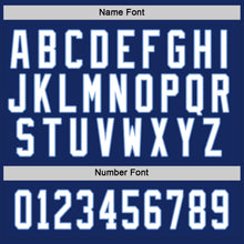 Laden Sie das Bild in den Galerie-Viewer, Custom Royal White-Light Blue Hockey Jersey