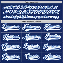 Laden Sie das Bild in den Galerie-Viewer, Custom Royal White-Light Blue Hockey Jersey