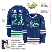 Загрузить изображение в средство просмотра галереи, Custom Royal Kelly Green-White Hockey Jersey