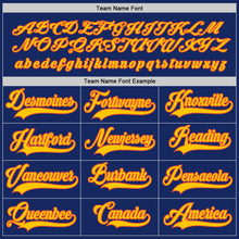 Загрузить изображение в средство просмотра галереи, Custom Royal Gold-Orange Hockey Jersey