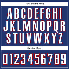 Load image into Gallery viewer, Custom Royal White-Red Authentic Baseball Jersey