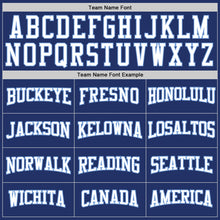 Charger l'image dans la galerie, Custom Stitched Royal White Pinstripe White-Light Blue Sports Pullover Sweatshirt Hoodie