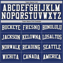 Загрузить изображение в средство просмотра галереи, Custom Stitched Royal White Pinstripe White-Black Sports Pullover Sweatshirt Hoodie