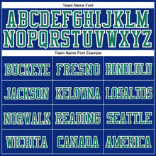 Загрузить изображение в средство просмотра галереи, Custom Royal Kelly Green-White Stitched Cuffed Knit Hat