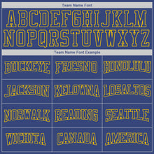 Загрузить изображение в средство просмотра галереи, Custom Stitched Royal Royal-Gold Sports Pullover Sweatshirt Hoodie