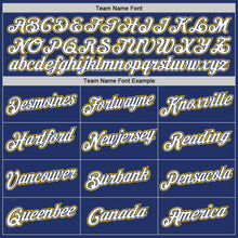 Загрузить изображение в средство просмотра галереи, Custom Stitched Royal White-Gold Sports Pullover Sweatshirt Hoodie