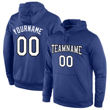 Загрузить изображение в средство просмотра галереи, Custom Stitched Royal White-Black Sports Pullover Sweatshirt Hoodie