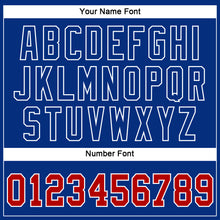 Load image into Gallery viewer, Custom Royal Red-White 3D Pattern Design Multicolor Authentic Baseball Jersey