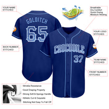 Load image into Gallery viewer, Custom Royal Light Blue-White Authentic Drift Fashion Baseball Jersey