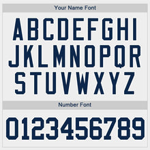 Laden Sie das Bild in den Galerie-Viewer, Custom White Navy Baseball Jersey