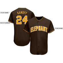 Загрузить изображение в средство просмотра галереи, Custom Brown Gold-White Baseball Jersey