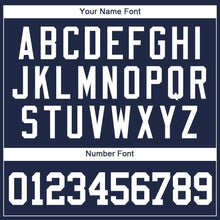 Загрузить изображение в средство просмотра галереи, Custom Navy White Baseball Jersey