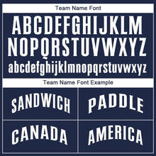 Загрузить изображение в средство просмотра галереи, Custom Navy White Baseball Jersey