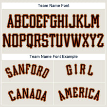 Загрузить изображение в средство просмотра галереи, Custom Cream Black-Orange Baseball Jersey