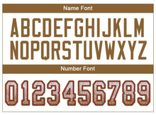 Load image into Gallery viewer, Custom White Old Gold-Red Drift Fashion Football Jersey