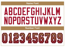 Laden Sie das Bild in den Galerie-Viewer, Custom Old Gold Red-Black Drift Fashion Football Jersey