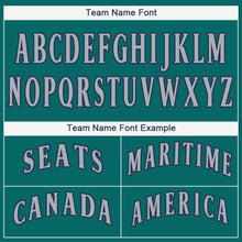 Загрузить изображение в средство просмотра галереи, Custom Teal Gray-Navy Baseball Jersey