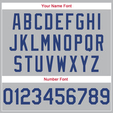 Load image into Gallery viewer, Custom Gray Royal-Red Round Neck Rib-Knit Basketball Jersey