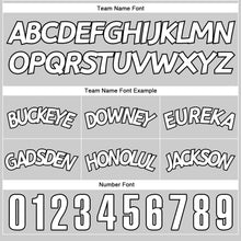 Load image into Gallery viewer, Custom Gray White-Black Authentic Throwback Basketball Shorts