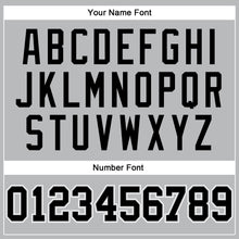 Laden Sie das Bild in den Galerie-Viewer, Custom Gray Black-White Authentic Throwback Basketball Jersey