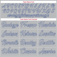 Laden Sie das Bild in den Galerie-Viewer, Custom Gray Gray-Royal Authentic Throwback Basketball Jersey