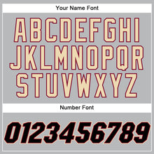 Laden Sie das Bild in den Galerie-Viewer, Custom Gray Black Pinstripe Black-Maroon Authentic Basketball Jersey