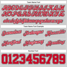 Загрузить изображение в средство просмотра галереи, Custom Gray Red-White Authentic Throwback Basketball Shorts