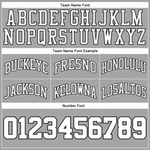 Загрузить изображение в средство просмотра галереи, Custom Gray White-Black Authentic Throwback Basketball Shorts