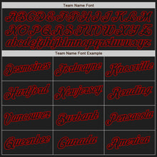 Laden Sie das Bild in den Galerie-Viewer, Custom White-Black Red Authentic Split Fashion Baseball Jersey