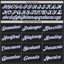 Load image into Gallery viewer, Custom Black White-Red Royal Authentic Split Fashion Baseball Jersey