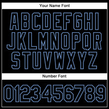 Load image into Gallery viewer, Custom White Black-Light Blue Authentic Split Fashion Basketball Jersey