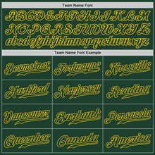 Load image into Gallery viewer, Custom White Green-Gold Authentic Split Fashion Baseball Jersey