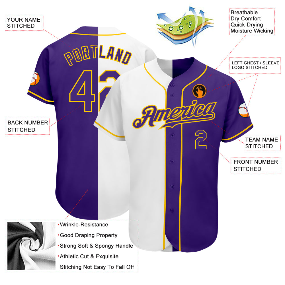 purple and gold jersey design