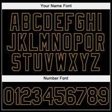 Load image into Gallery viewer, Custom Stitched Aqua Black-Old Gold Split Fashion Sports Pullover Sweatshirt Hoodie