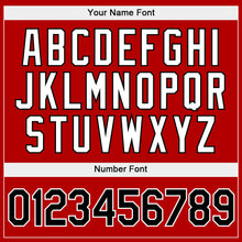 Laden Sie das Bild in den Galerie-Viewer, Custom Stitched Gold Black-Red Split Fashion Sports Pullover Sweatshirt Hoodie