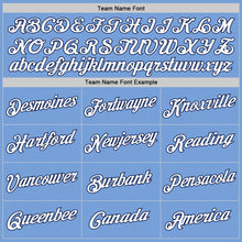 Load image into Gallery viewer, Custom Stitched Gold Navy-Light Blue Split Fashion Sports Pullover Sweatshirt Hoodie