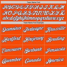 Charger l'image dans la galerie, Custom Stitched White Orange-Navy Split Fashion Sports Pullover Sweatshirt Hoodie