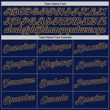 Charger l'image dans la galerie, Custom Stitched White Navy-Old Gold Split Fashion Sports Pullover Sweatshirt Hoodie