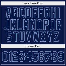 Load image into Gallery viewer, Custom Stitched White Navy-Light Blue Split Fashion Sports Pullover Sweatshirt Hoodie