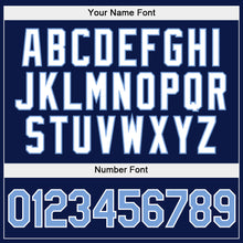 Charger l'image dans la galerie, Custom Stitched Gold Light Blue-Navy Split Fashion Sports Pullover Sweatshirt Hoodie