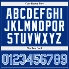 Charger l'image dans la galerie, Custom Stitched Gold Light Blue-Royal Split Fashion Sports Pullover Sweatshirt Hoodie