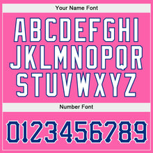 Charger l'image dans la galerie, Custom Stitched Light Blue Royal-Pink Split Fashion Sports Pullover Sweatshirt Hoodie